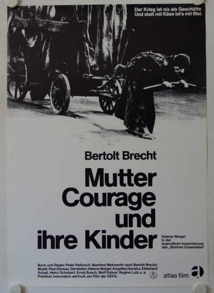 Mother Courage and her Children re-release german movie poster